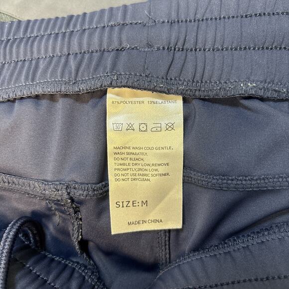 G Gradual Joggers Lot 2 Men's Navy Gray Athletic Performance Pants Zip Pockets M - Picture 7 of 12